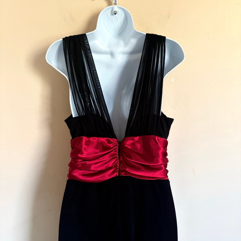 Y2K Connected Apparel Black‎ and Red Sleeveless Dress Size 10 - Picture 10 of 14